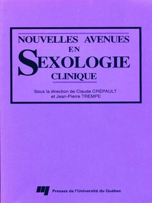 cover image of Nouvelles avenues en sexologie clinique